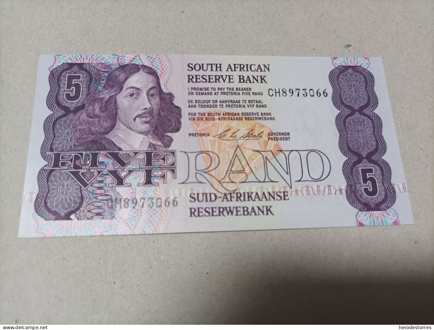 Billete De Suráfrica, 5 Rand, Año 1994, UNC - Sudafrica