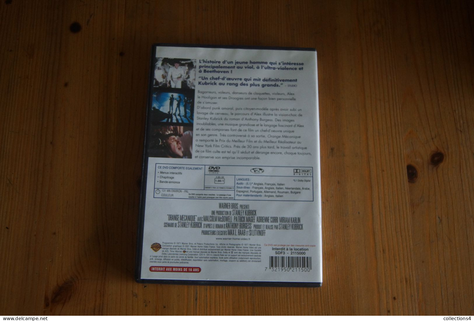 ORANGE MECANIQUE MALCOLM MC DOWELL  DVD FILM DE 1971 DE STANLEY KUBRICK - Sciences-Fictions Et Fantaisie