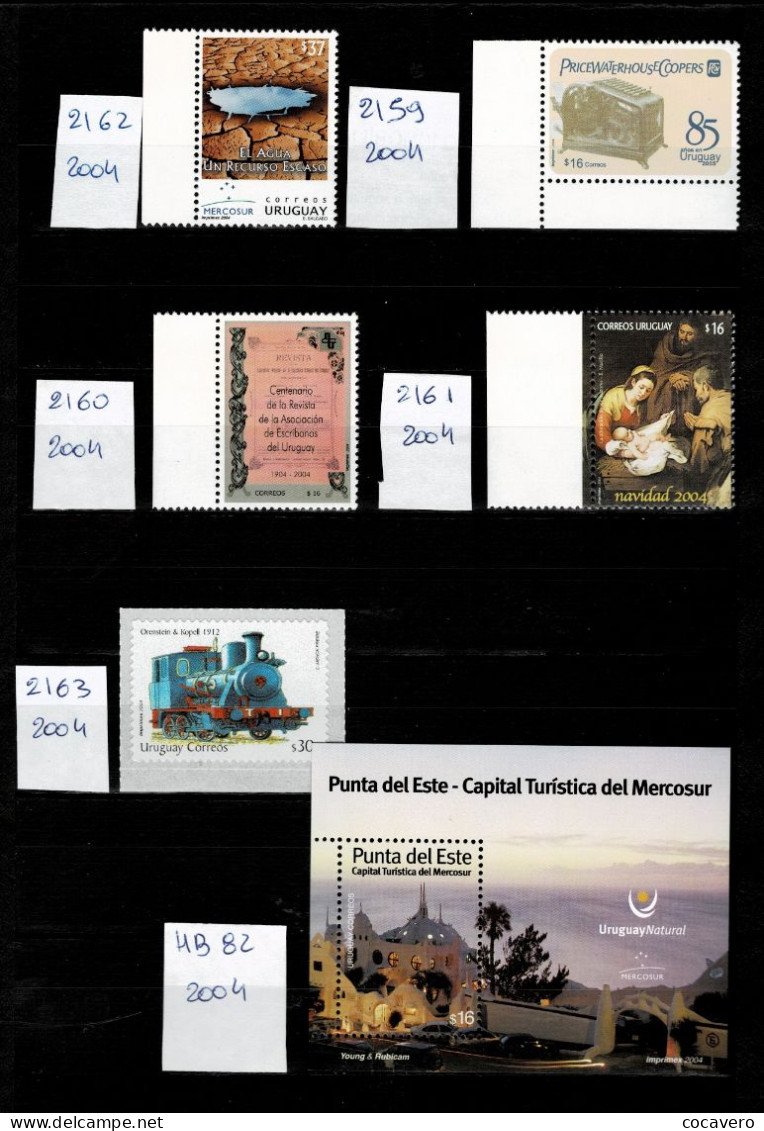 URUGUAY SERIES MNH 1993,1996,1997,2004,2005,2007,2008,2009,2010,2011,2013, MANY TOPICS!!