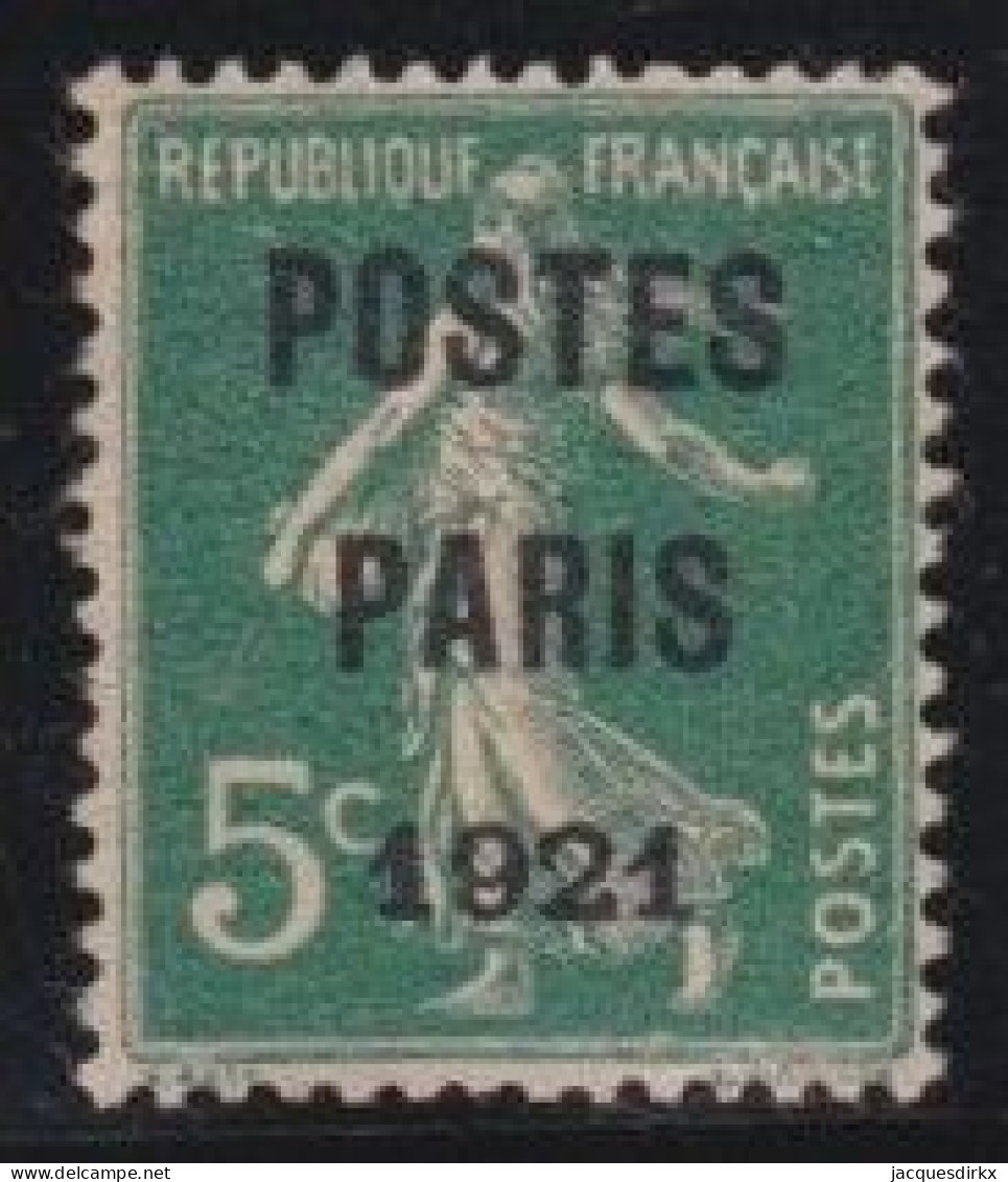 France  .  Y&T   .    PRE  26  (2 Scans)      .     (*)          .       Neuf Sans Gomme - 1893-1947