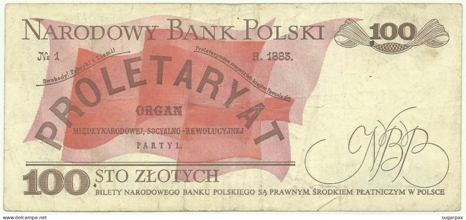 POLAND - 100 Zlotych - 1986 - Pick 143.e - Série RY - Narodowy Bank Polski - Polen