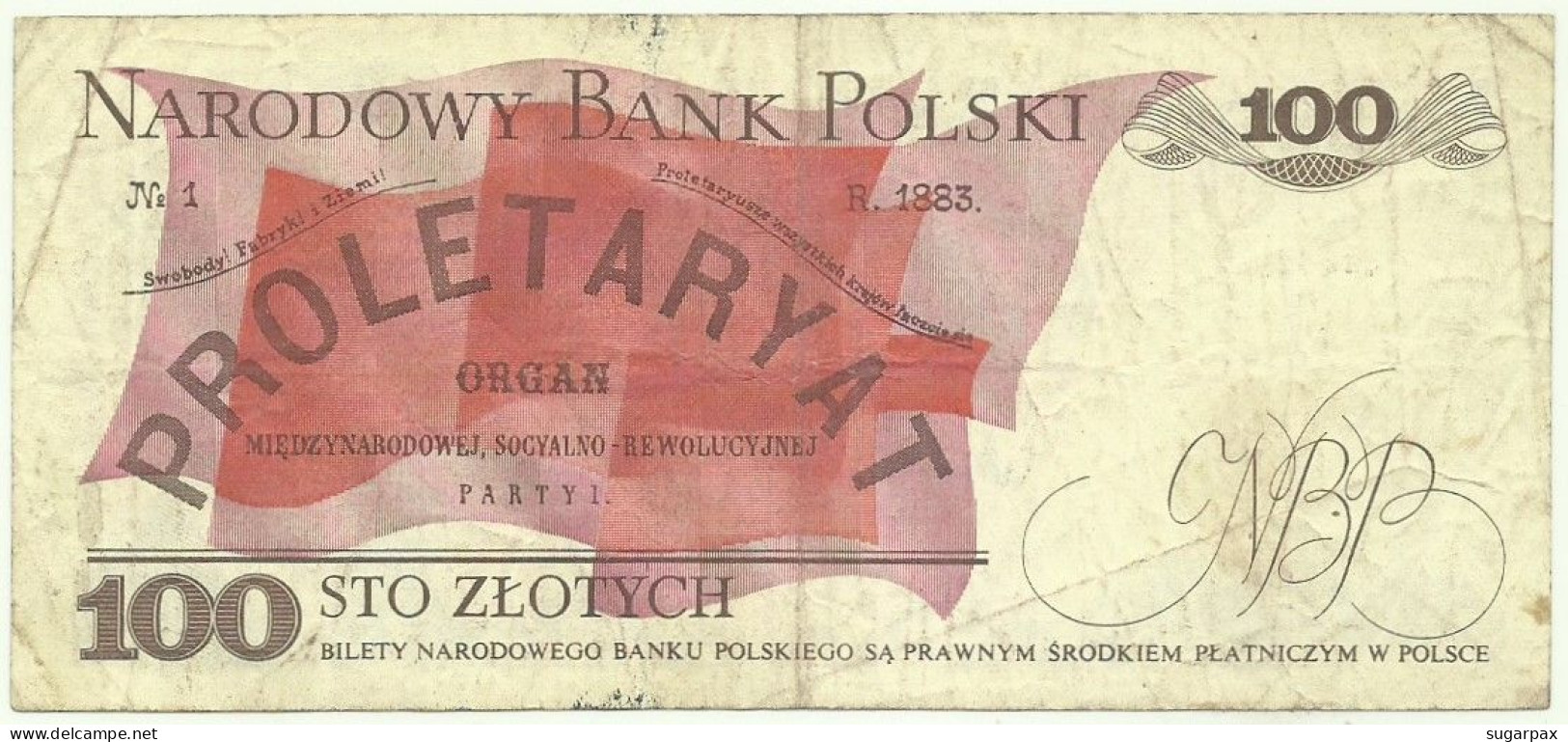 POLAND - 100 Zlotych - 1986 - Pick 143.e - Série SD - Narodowy Bank Polski - Polonia