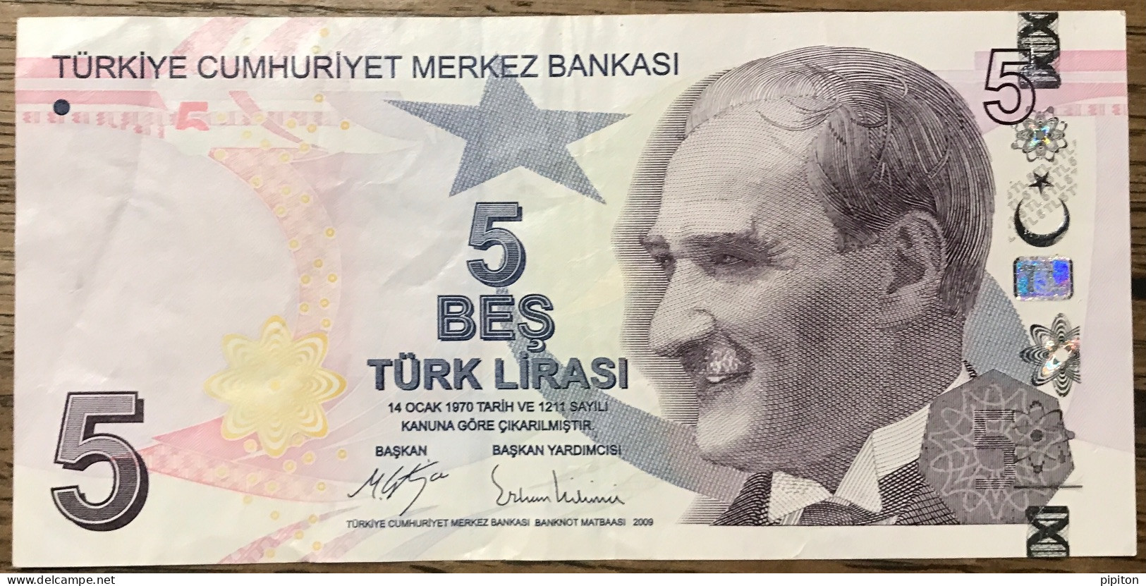 Billet De 5 Lire 1970 - Türkei