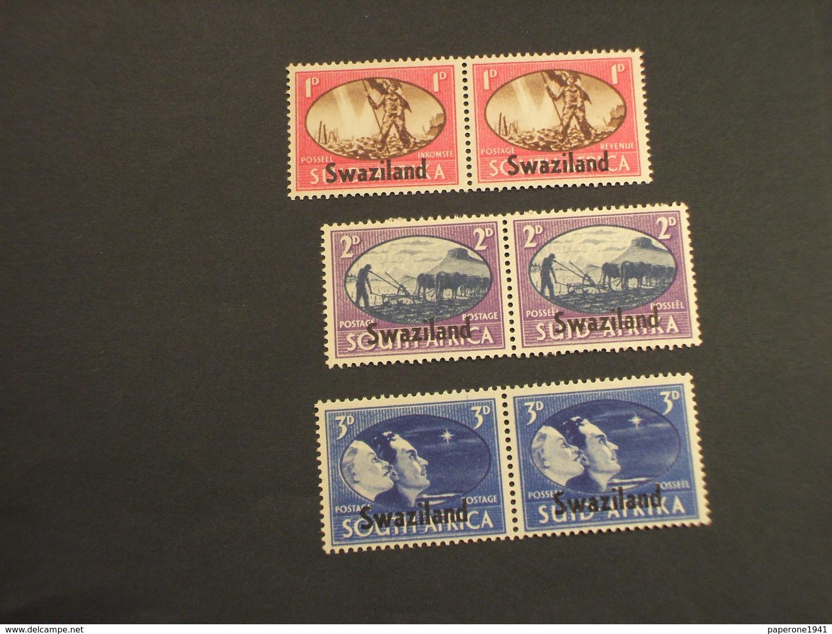 SWAZILAND - 1946 VITTORIA  6 VALORI - NUOVI(++) - Swaziland (...-1967)