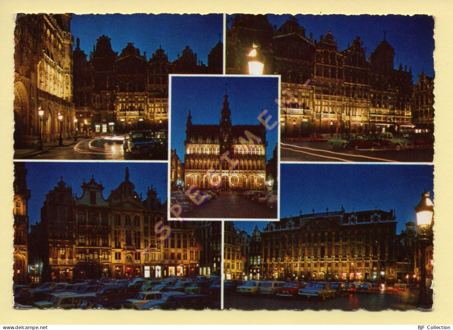 Belgique : BRUXELLES / La Grand'Place  La Nuit / Multivues - Bruxelles By Night