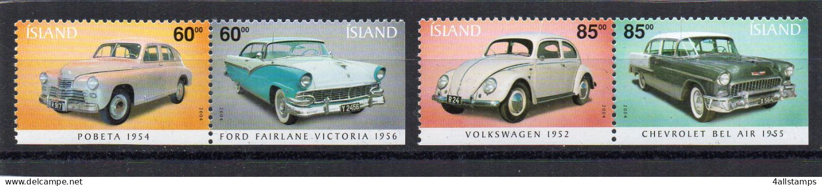 2004 IJsland Yv N° 990/993 : ** - MNH - NEUF - POSTFRISCH - POSTFRIS - Unused Stamps