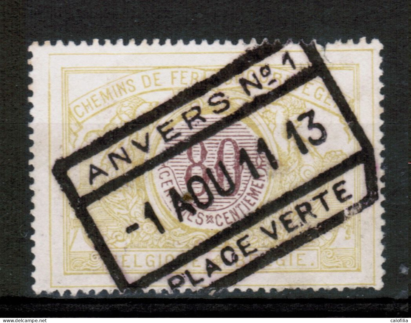 Chemins De Fer TR 39, Obliteration Centrale, ANVERS PLACE VERTE 1 - Used