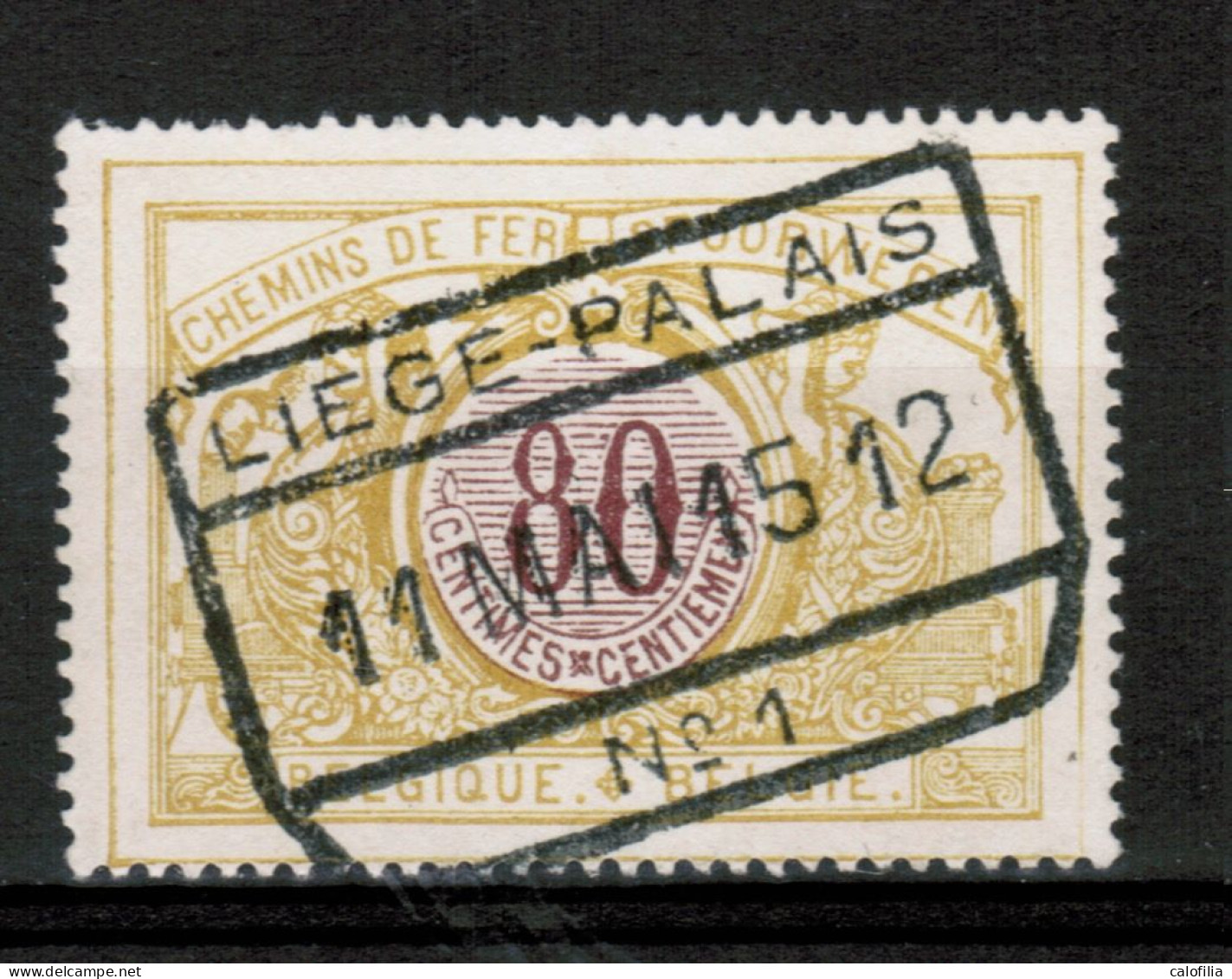 Chemins De Fer TR 39, Obliteration Centrale, LIEGE PALAIS 1 - Used