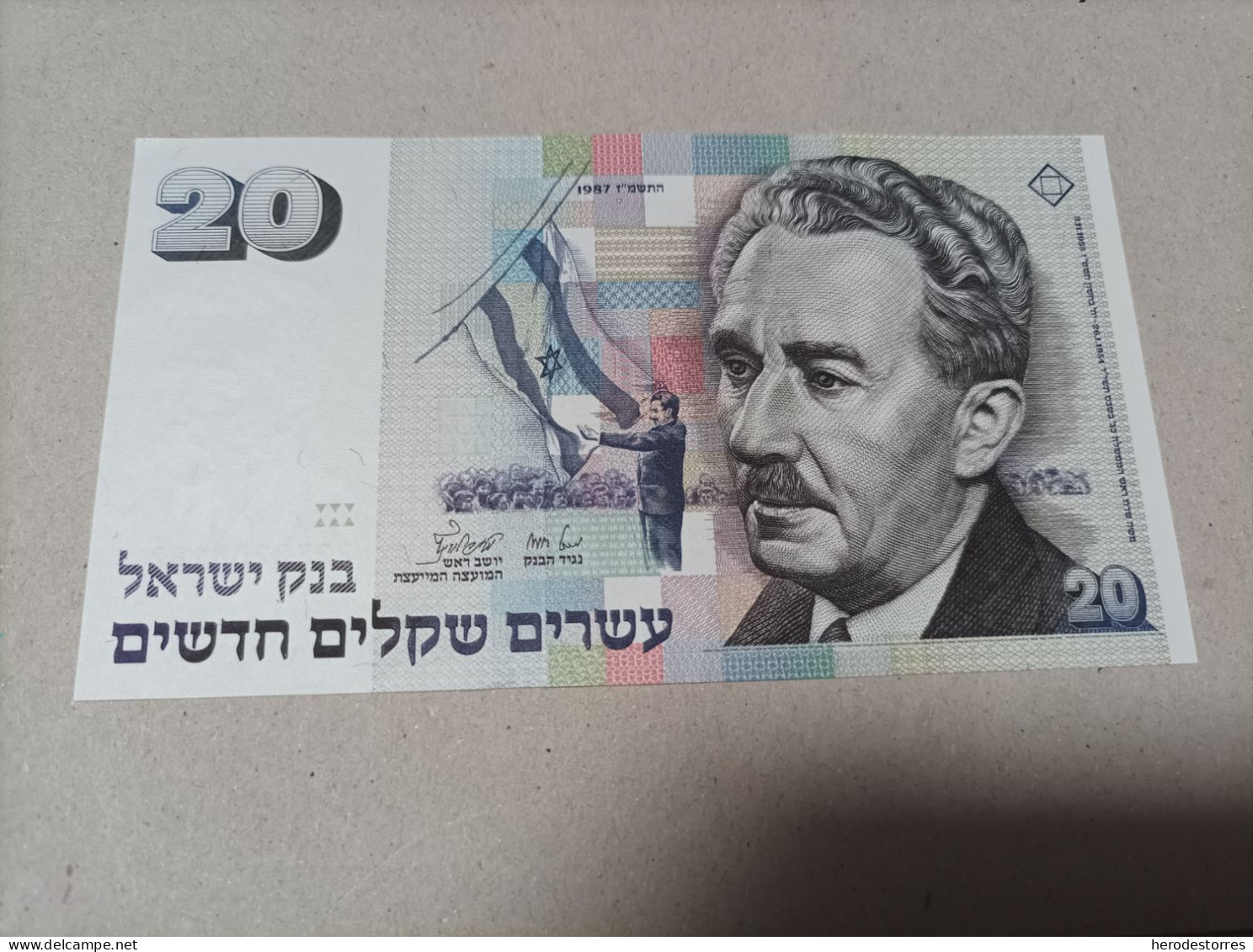 Billete De Israel De 20 Sheqalim, Año 1987, UNC - Israël