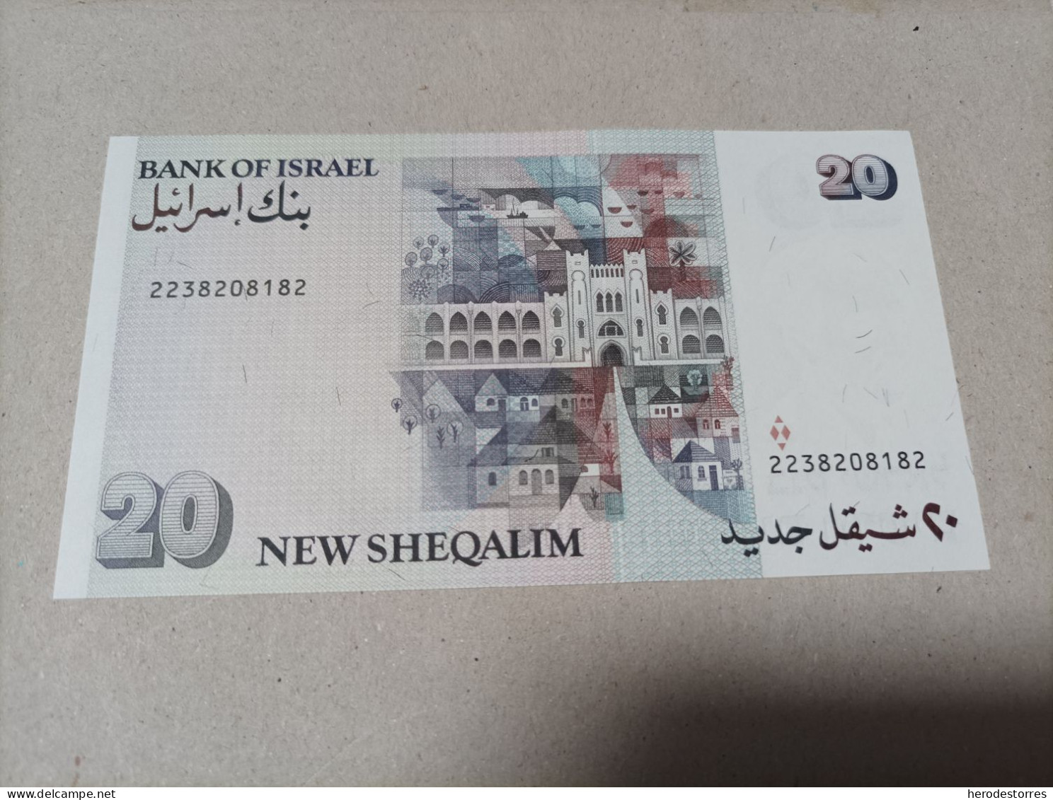 Billete De Israel De 20 Sheqalim, Año 1987, UNC - Israël