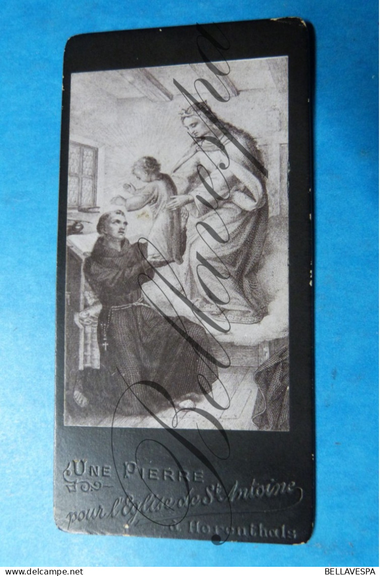 C.D.V.  Benefiet Steunkaart St.-Antonius Van Padua Parochiekerk Herentals  Ca 1896 Kapucijnenstraat St. Antoine - Historical Documents