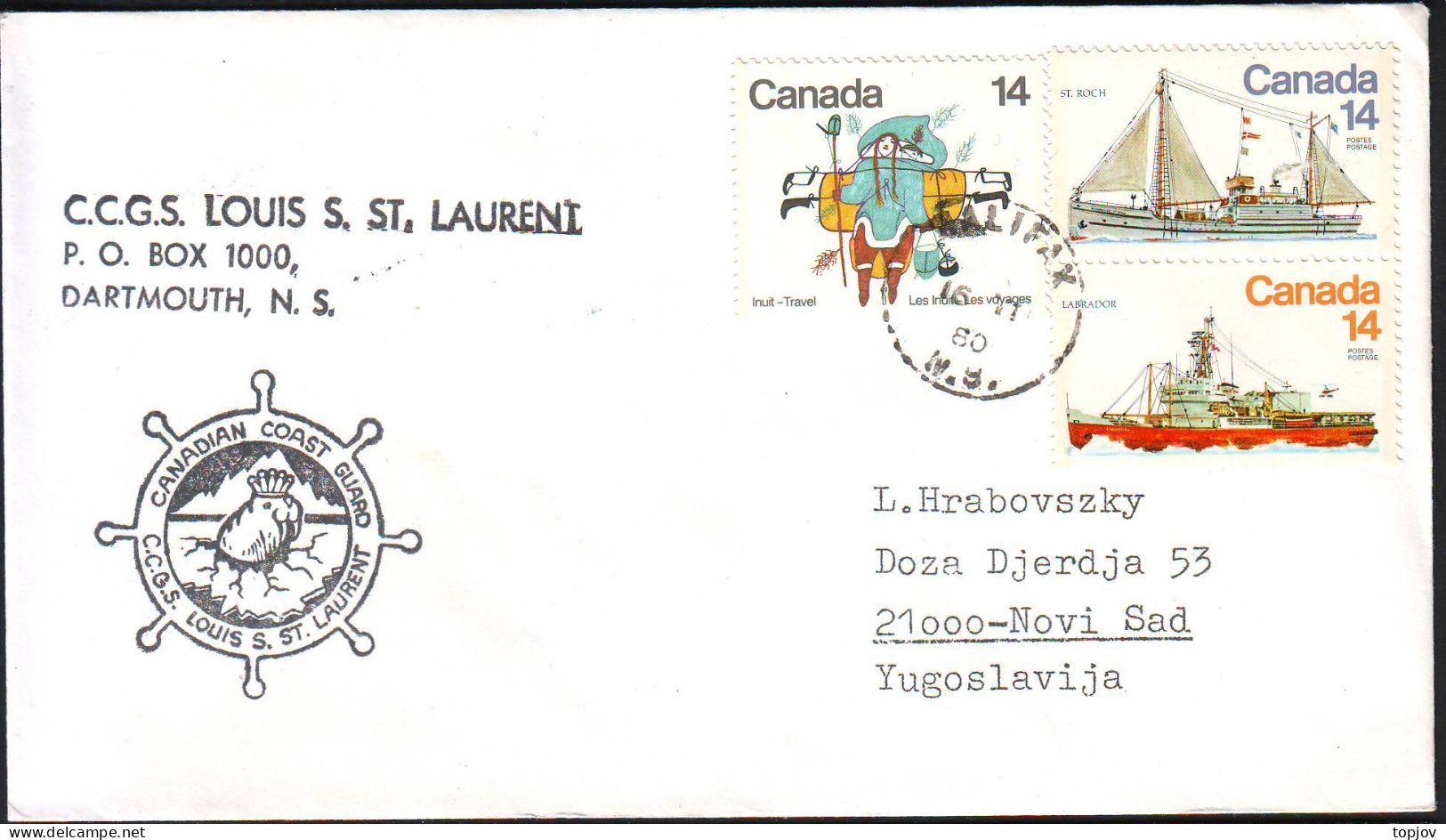 CANADA - COAST GUARD CUTTER  LOUIS S. ST. LAURENT - 1980 - Bases Antarctiques