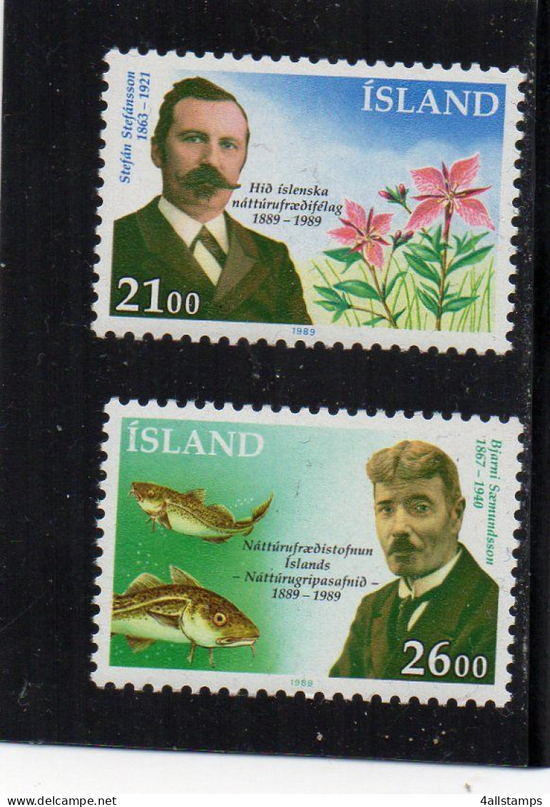 1989 IJsland Yv N°663/664 : ** - MNH - NEUF - POSTFRISCH - POSTFRIS - Unused Stamps