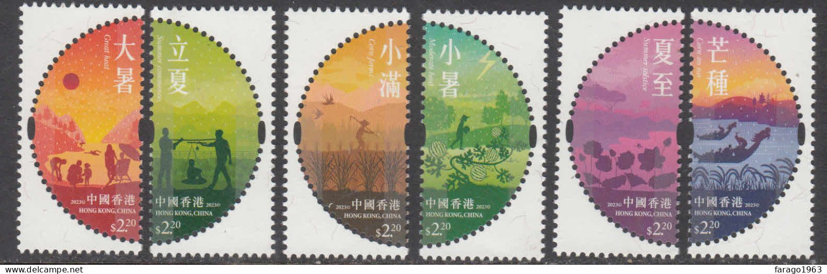 2023 Hong Kong Summer - Solar Terms Complete Set Of 6 MNH - Neufs