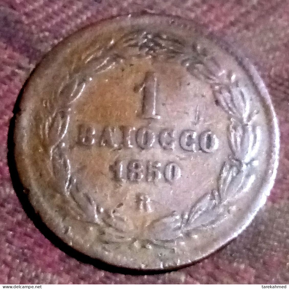 Stato Pontificio, Pio IX, 1 Baiocco, 1850R, Perfecto, Gomaa - Vaticano