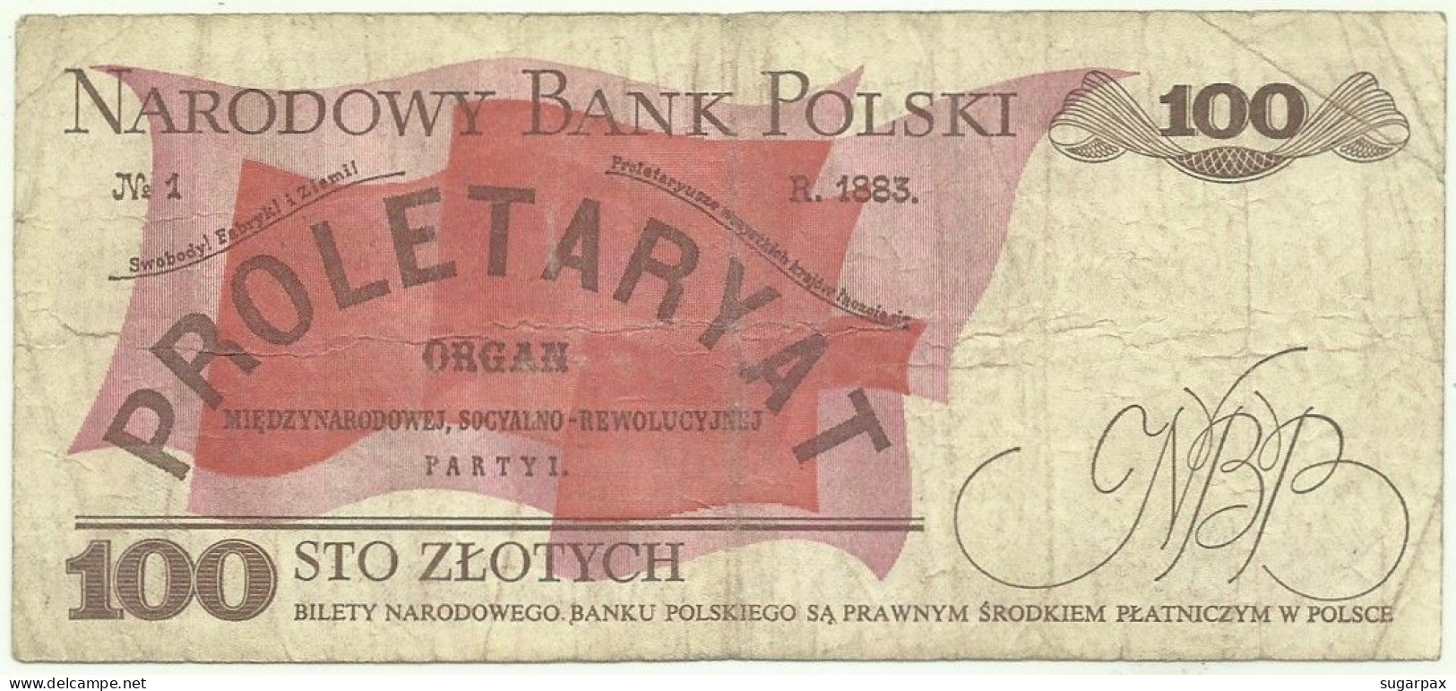 POLAND - 100 Zlotych - 1988 - Pick 143.e - Série PT - Narodowy Bank Polski - Pologne