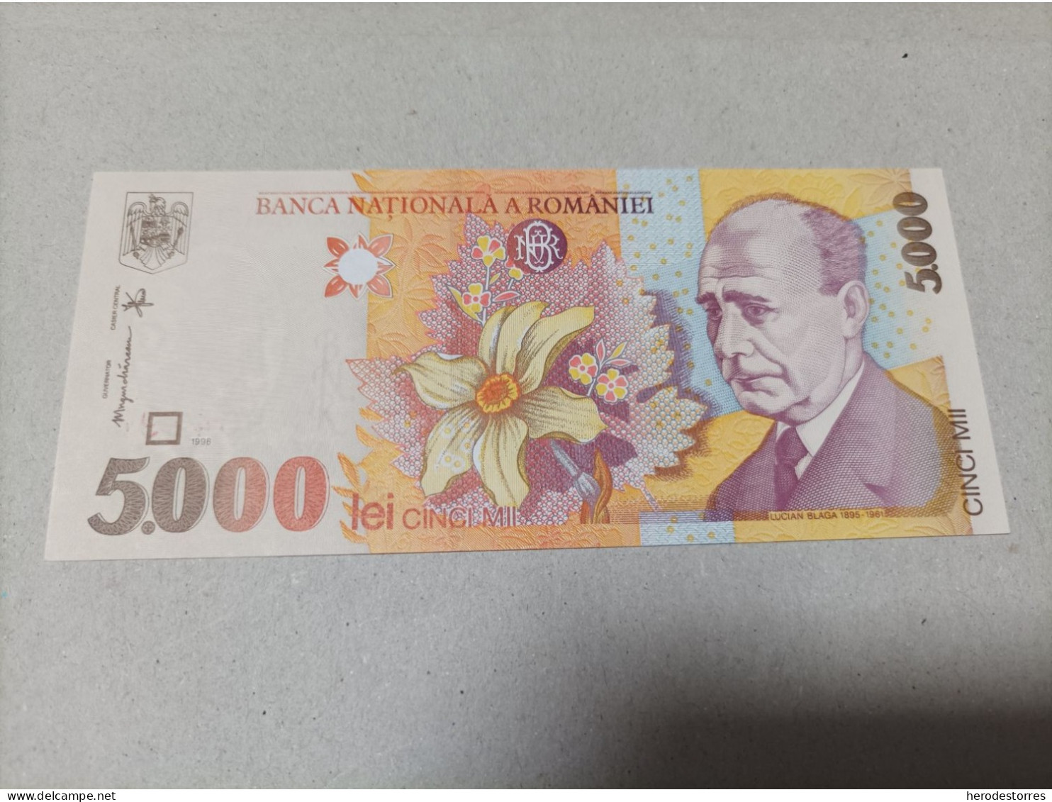Billete De Rumania De 5000 Lei, Año 1998, UNC - Roumanie