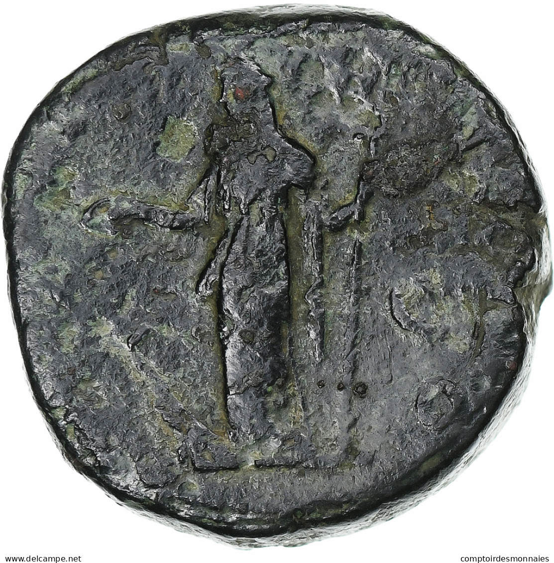 Faustina II, Sesterce, 161-176, Rome, Bronze, TB+, RIC:1645 - Les Antonins (96 à 192)