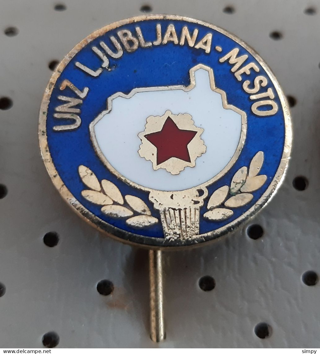 POLICE Policija UNZ Ljubljana Mesto Slovenia Ex Yugoslavia Enamel Pin - Police