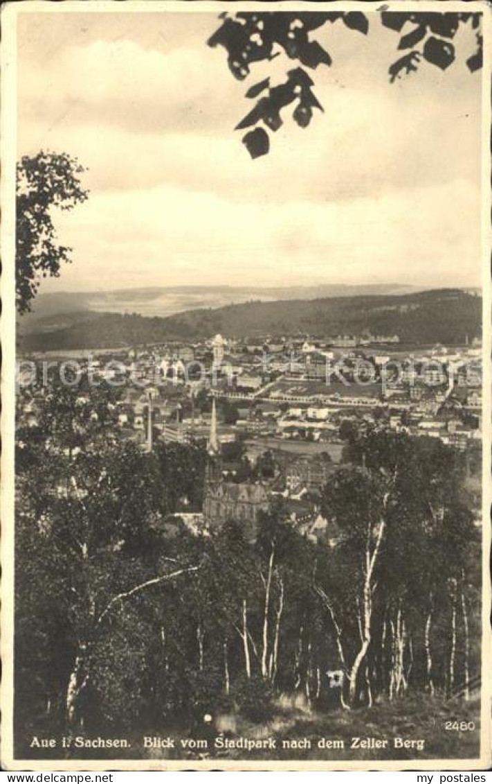 72327271 Aue Sachsen Blick Vom Stadtpark Nach Dem Zeller Berg Aue - Aue