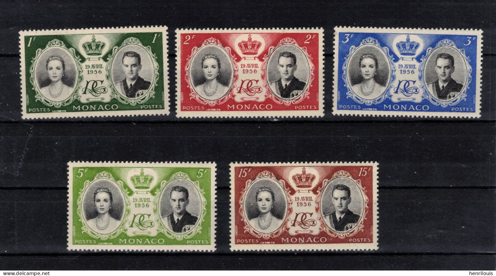 MONACO  Timbres ** De  1956 ( Ref  MC 437 ) Mariage Princier - - Used Stamps