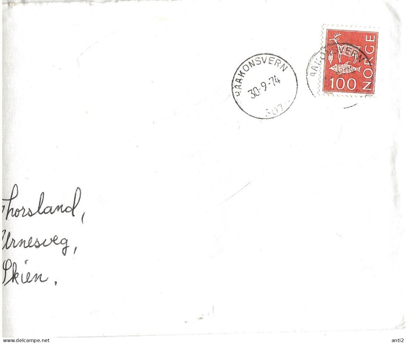 Norway 1974 Cover With Cancellation    30.9.74 - Briefe U. Dokumente