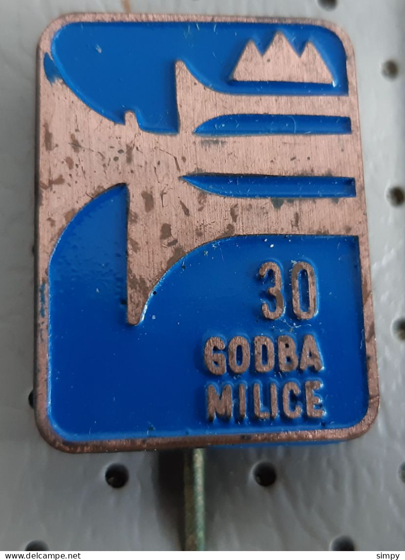 Godba Milice 30 Years Police Band Orchestra  Slovenia Ex Yugoslavia Pin - Police