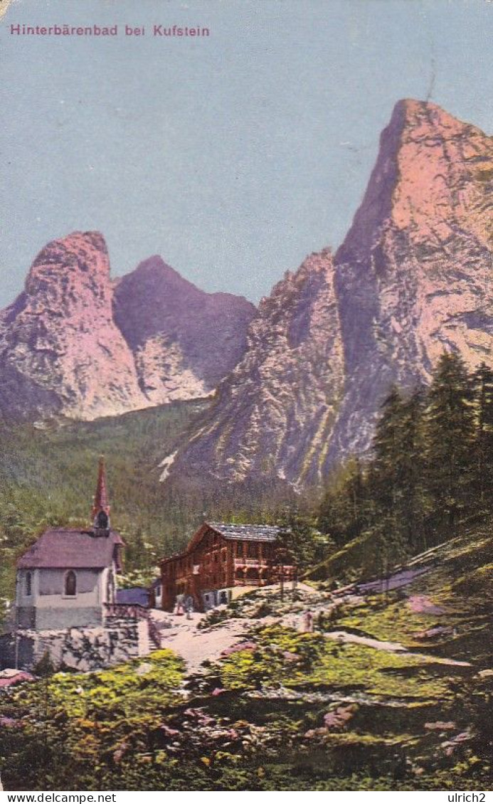 AK Hinterbärenbad Bei Kufstein - 1913  (67533) - Kufstein