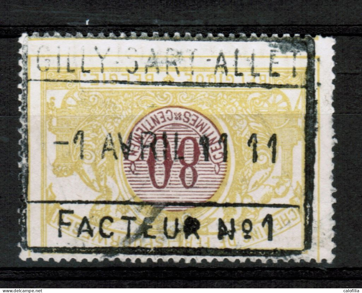 Chemins De Fer TR 39, Obliteration Centrale, GILLY SART ALLET FACTEUR 1 - Oblitérés