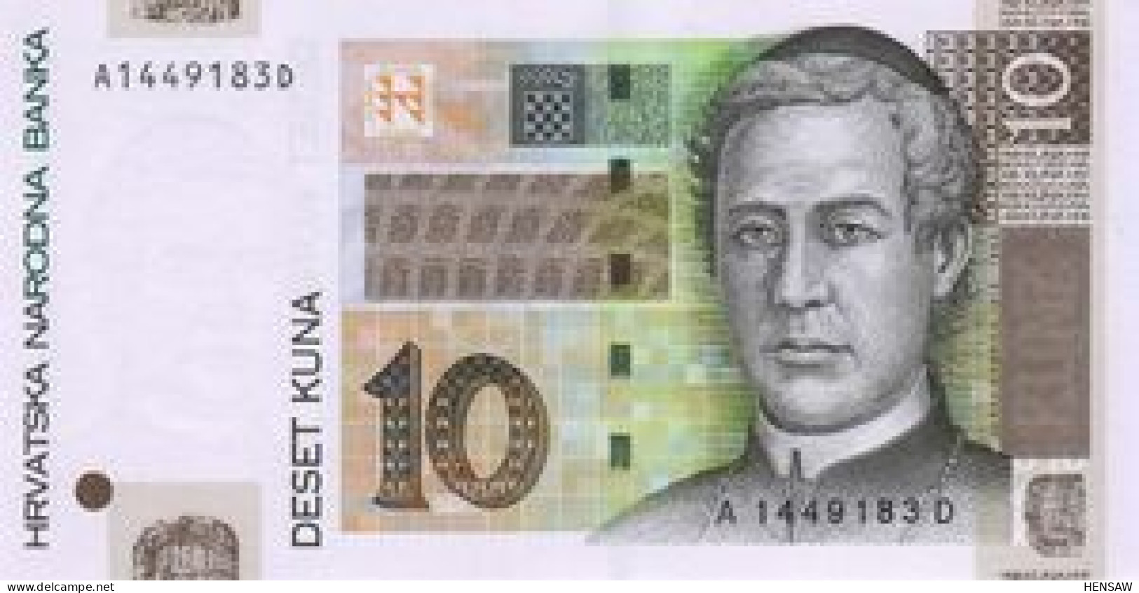 CROATIA 10 KUNA 2001 P 38a UNC SC NUEVO - Kroatien