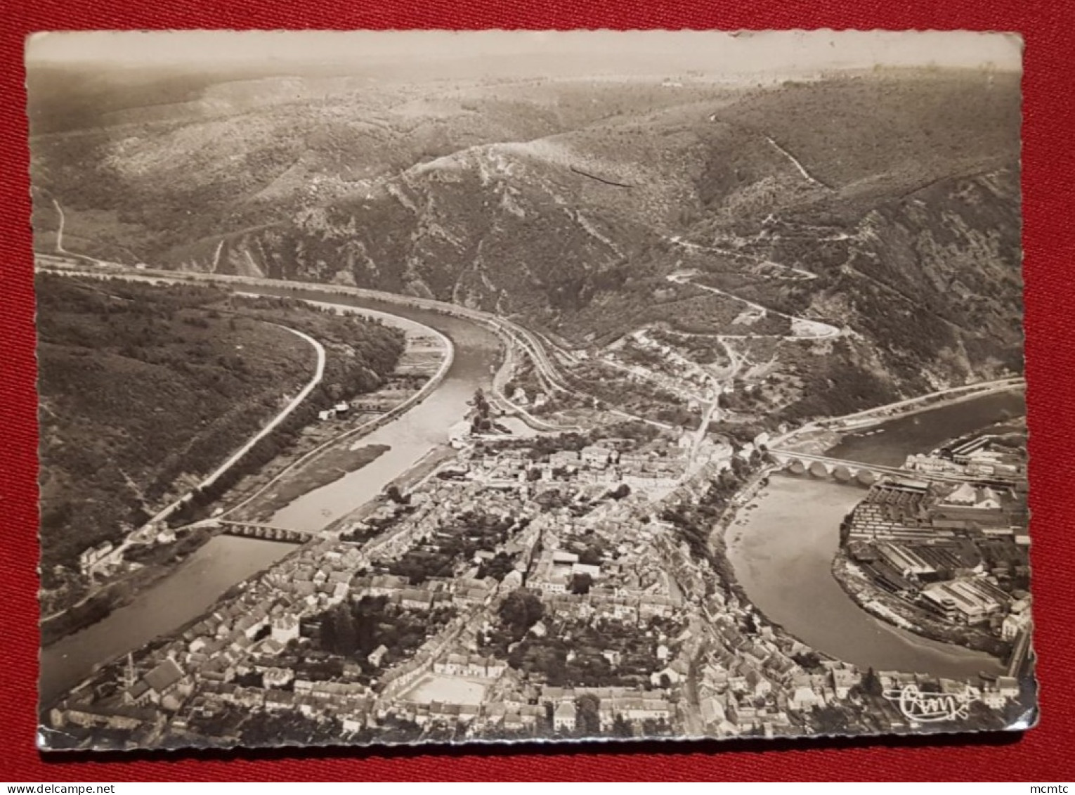 CPSM Grand Format -  Revin -(Ardennes) - Vues Générale Aérienne - Au Fond, Le Mont Malgré Tout - Revin