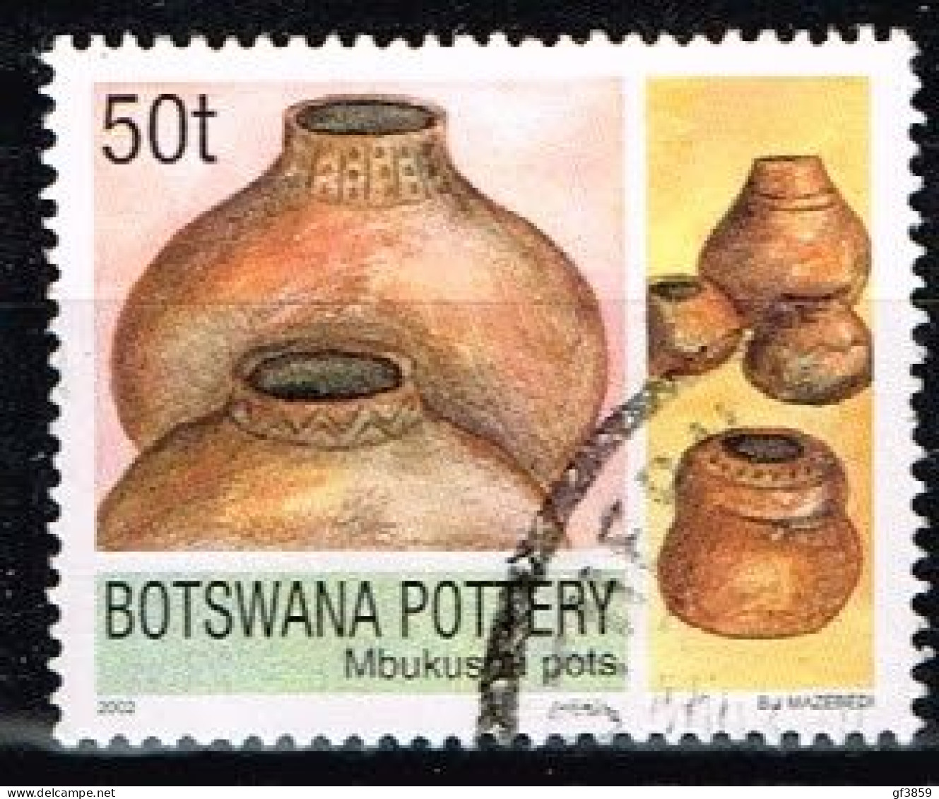 BOTSWANA / Oblitérés/Used / 2002 - Poterie - Botswana (1966-...)