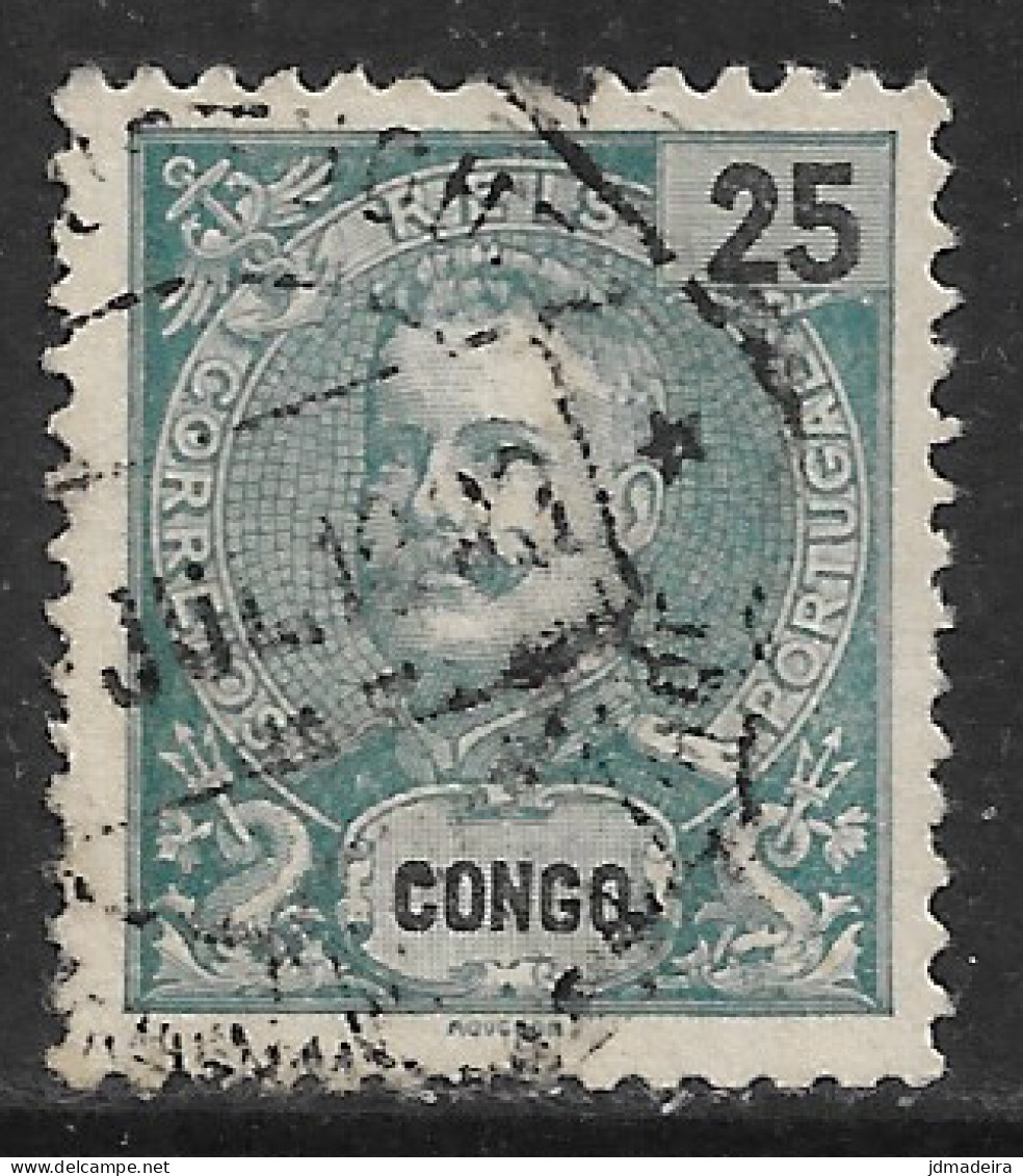 Portuguese Congo – 1898 King Carlos 25 Réis Used Stamp - Congo Portoghese