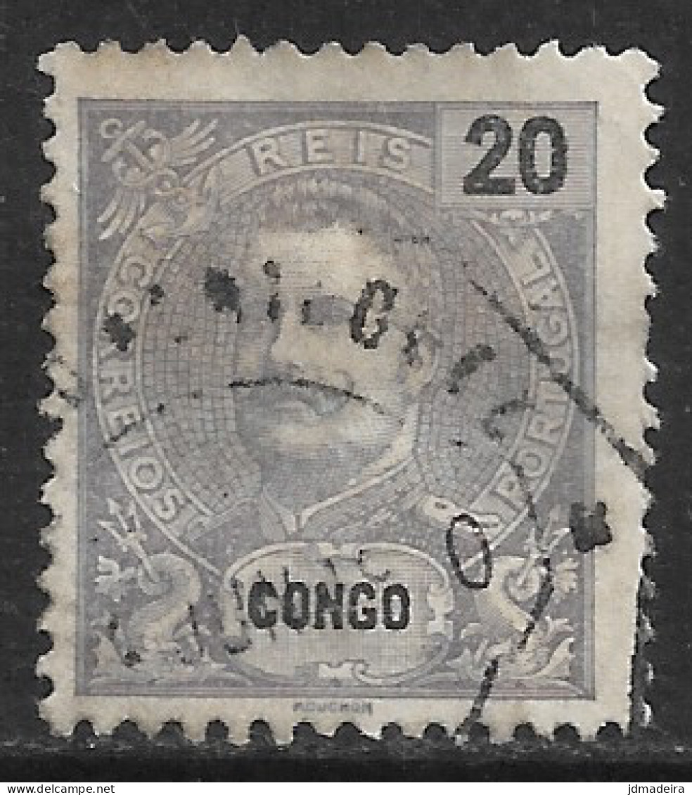 Portuguese Congo – 1898 King Carlos 20 Réis Used Stamp - Congo Portuguesa