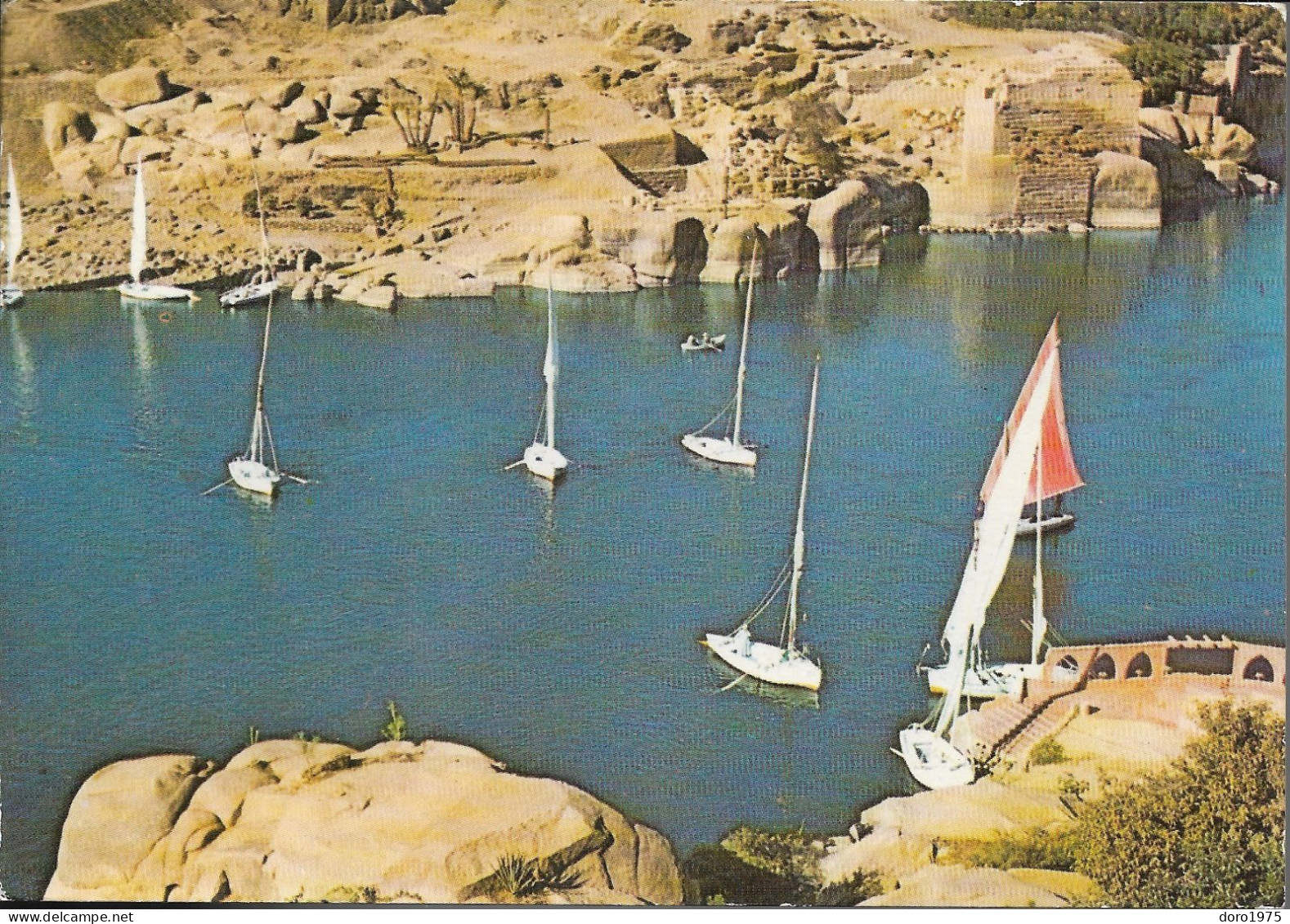 EGYPT - Aswan - Sailing Boats On The Nile - Used Postcard - Assouan