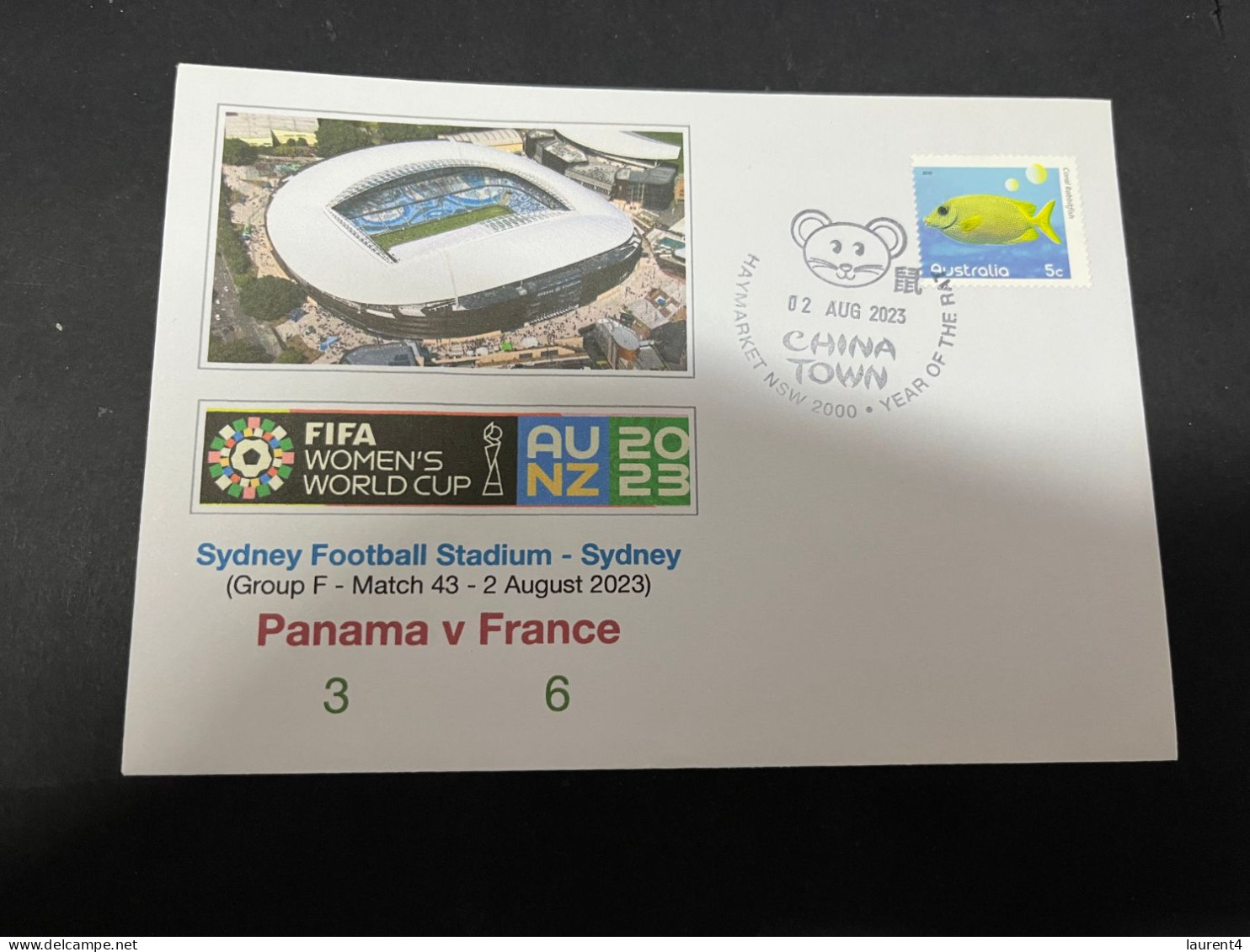 18-2-2024 (4 X 34)  5 Covers - FIFA Women's Football World Cup 2023 - France Matches - Other & Unclassified