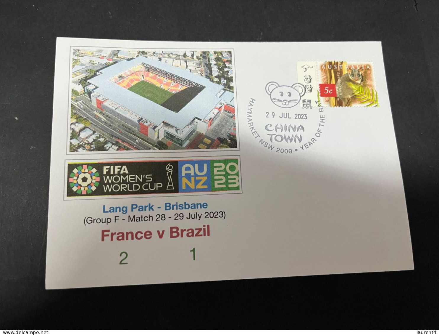 18-2-2024 (4 X 34)  5 Covers - FIFA Women's Football World Cup 2023 - France Matches - Other & Unclassified