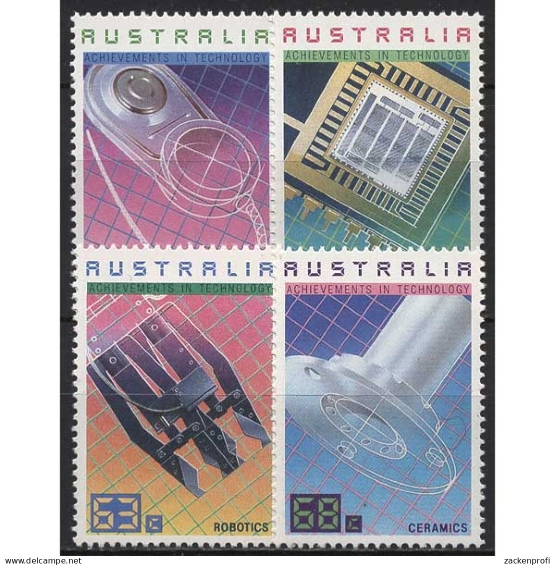 Australien 1987 Technische Errungenschaften 1051/54 Postfrisch - Mint Stamps