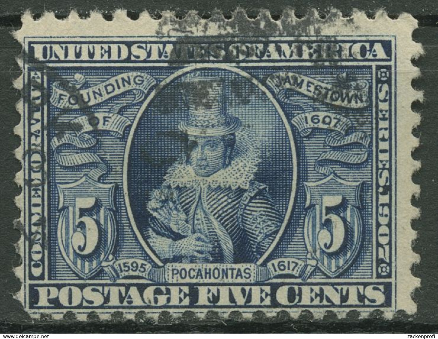 USA 1907 Jamestown-Ausstellung Pocahontas 161 Gestempelt - Used Stamps