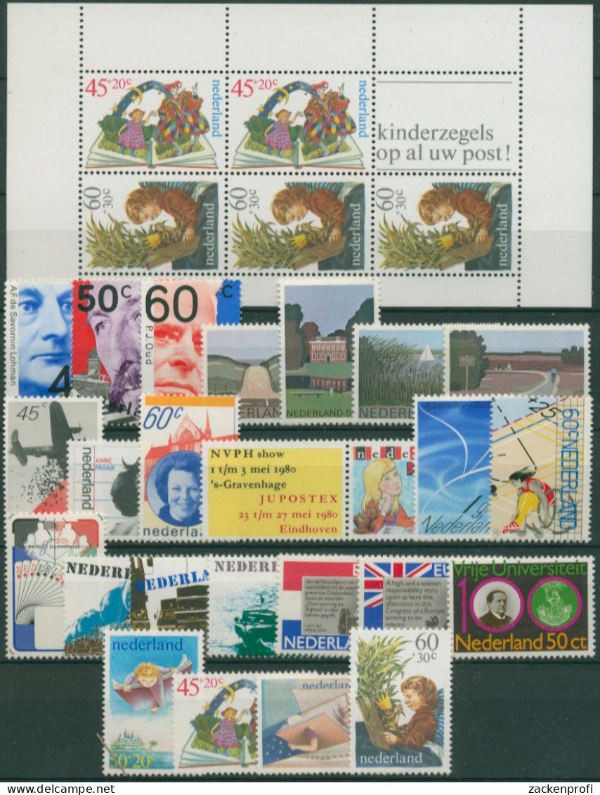 Niederlande Kompletter Jahrgang 1980 Postfrisch (SG30773) - Volledig Jaar