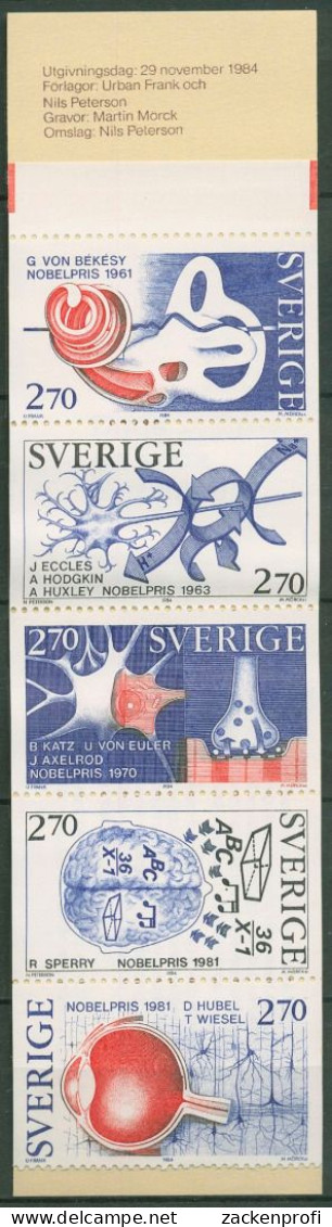 Schweden 1984 Nobelpreis Medizin Markenheftchen MH 103 Postfrisch (C60602) - 1981-..