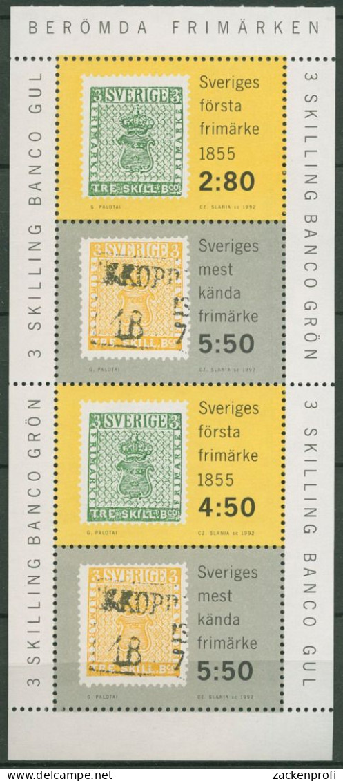 Schweden 1992 Briefmarken Heftchenblatt H.-Blatt 197 Postfrisch (C60764) - 1981-..