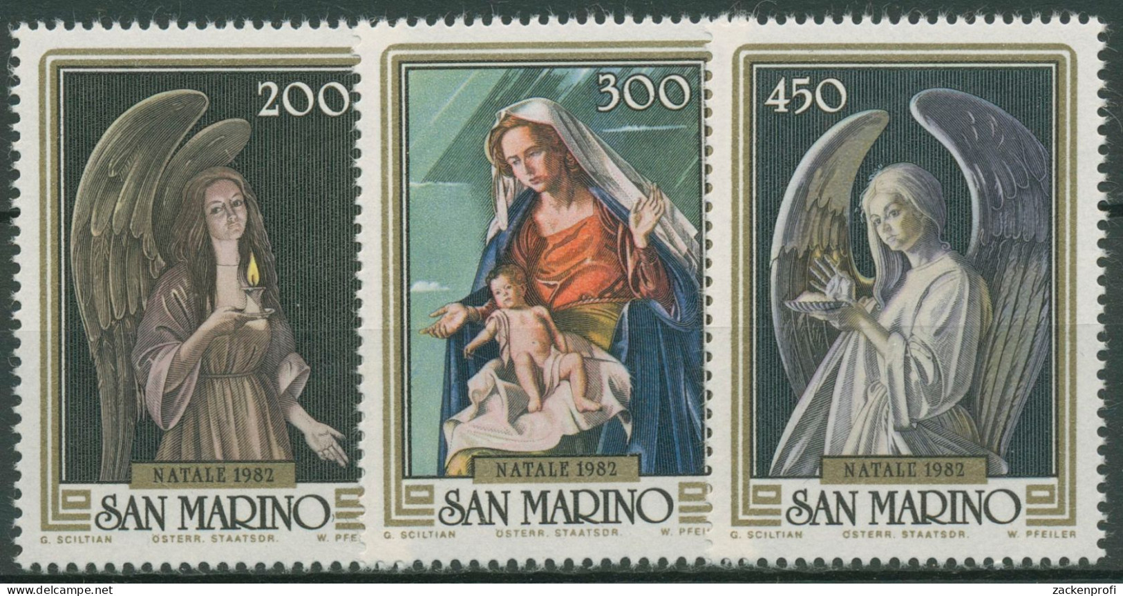 San Marino 1982 Weihnachten Gemälde 1267/69 Postfrisch - Neufs