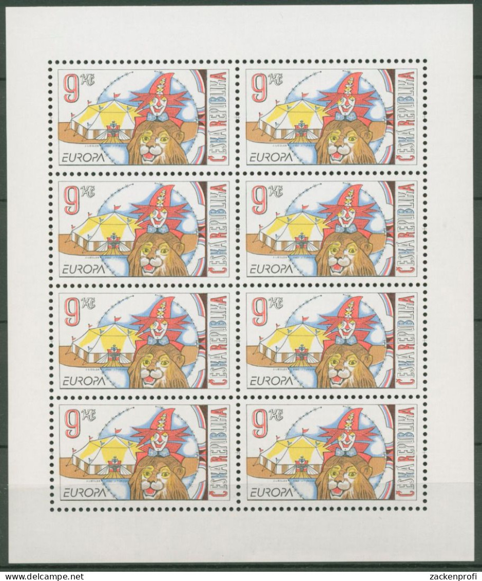 Tschechische Republik 2002 Europa CEPT Zirkus 319 K Postfrisch (C62776) - Blocks & Sheetlets