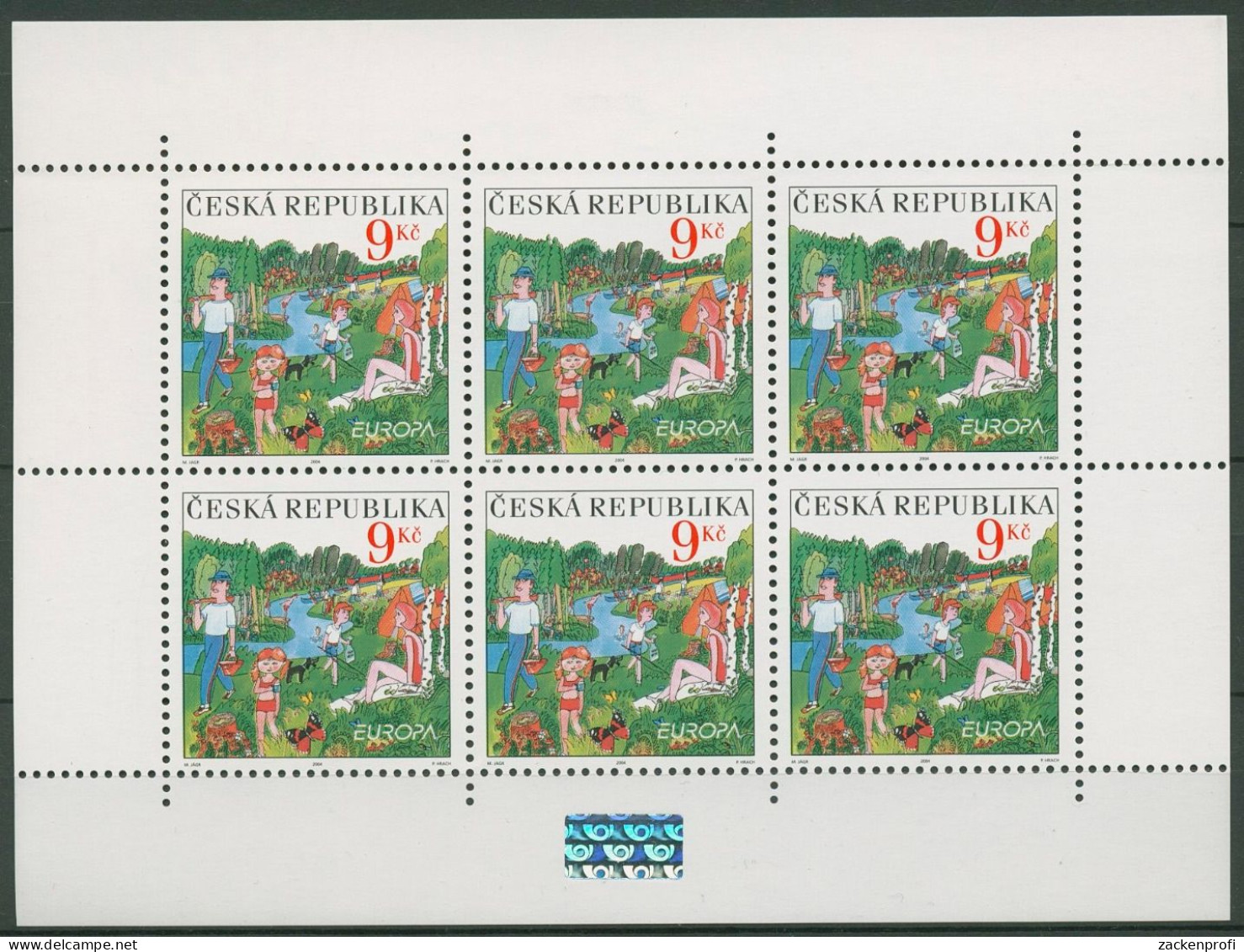 Tschechische Republik 2004 Europa CEPT Ferien 395 K Postfrisch (C90551) - Blocks & Sheetlets