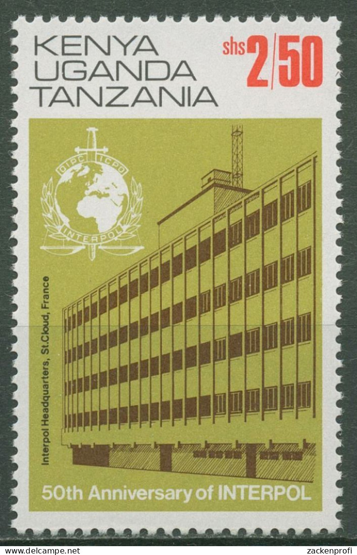 Ostafrikanische Gem. 1973 Interpol Hauptquartier St. Claud 262 II Postfrisch - Kenya, Ouganda & Tanzanie