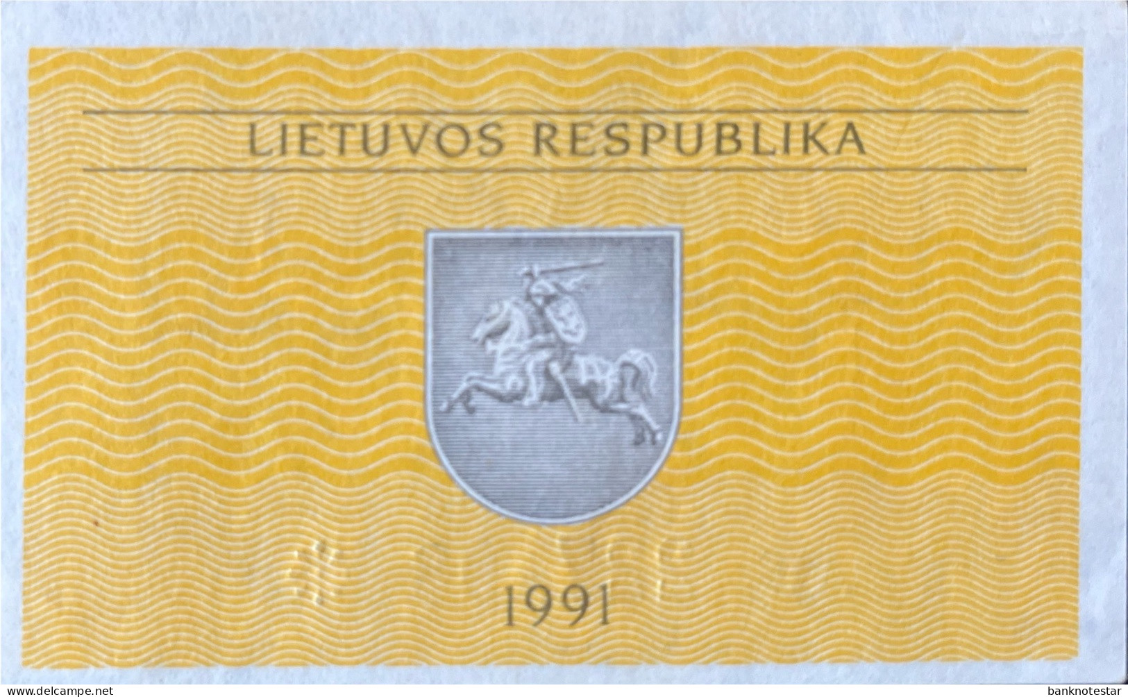 Lithuania 0.10 Talonas, P-29a (1991) - UNC - Lituanie