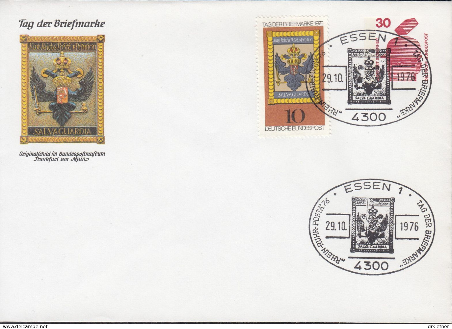 BRD PU 63/7, Tag Der Briefmarke, Mit SST: Essen 1 RHEIN-RUHR-POSTA '76 - Enveloppes Privées - Oblitérées