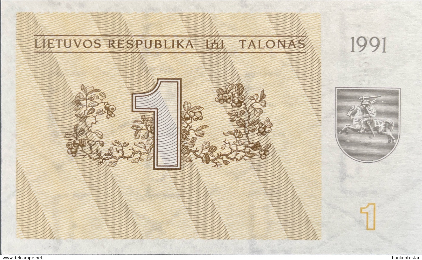 Lithuania 1 Talonas, P-32a (1991) - UNC - Lituania