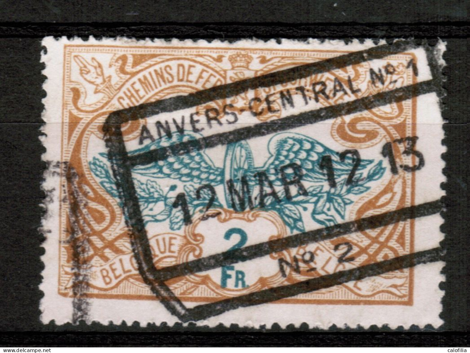 Chemins De Fer TR 43, Obliteration Centrale, ANVERS CENTRAL 1 / 2 - Used